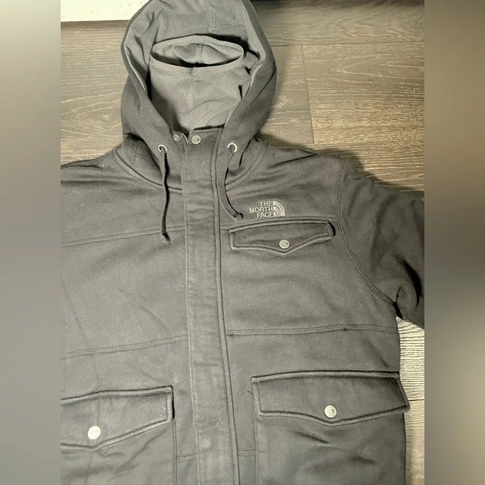 The North Face Charcoal Hooded Winter Jacket Size L